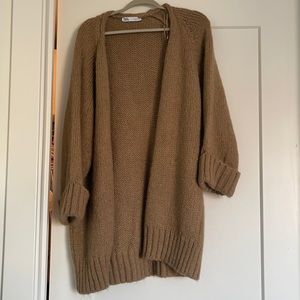 Oversized knit cardigan